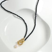 Load image into Gallery viewer, Multi layer Vintage Black Beads Necklace Beaded Chain
