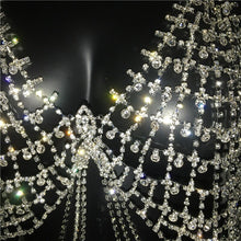 Load image into Gallery viewer, Luxury Rhinestone Silver Tassel Chain Camis Top Women Nightclub