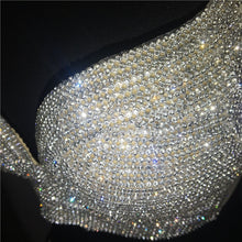 Load image into Gallery viewer, Luxury rhinestone bra set women sexy shiny high quality diamond