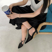 Load image into Gallery viewer, Breathable Mesh Cool Sexy Pointed Toe Women Heels Shoes - Sophornlilly