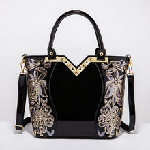 Load image into Gallery viewer, Luxury Bag High Quality Patent Leather Flower
