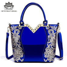 Load image into Gallery viewer, Luxury Bag High Quality Patent Leather Flower