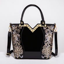 Load image into Gallery viewer, Luxury Bag High Quality Patent Leather Flower