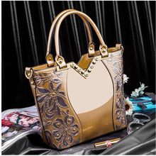 Load image into Gallery viewer, Luxury Bag High Quality Patent Leather Flower