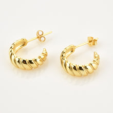 Load image into Gallery viewer, Sterling Silver 10.5mm Screw Twist Hoop Piercing Pendiente