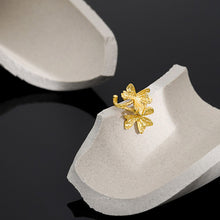 Load image into Gallery viewer, Sterling Silver Plain Flower Ear Cuff Non Piercing Clips