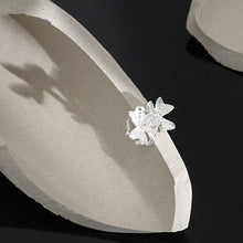 Load image into Gallery viewer, Sterling Silver Plain Flower Ear Cuff Non Piercing Clips
