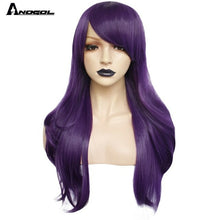 Load image into Gallery viewer, Brand Black Purple 613 Blonde Red Long Natural Wave Synthetic