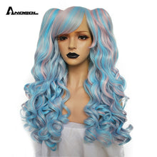 Load image into Gallery viewer, Long Body Wave Lolita high temperature fiber brown Pink Red