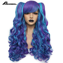 Load image into Gallery viewer, Long Body Wave Lolita high temperature fiber brown Pink Red