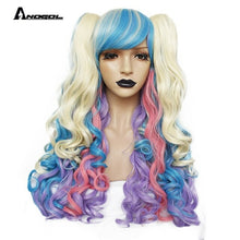 Load image into Gallery viewer, Long Body Wave Lolita high temperature fiber brown Pink Red