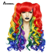 Load image into Gallery viewer, Long Body Wave Lolita high temperature fiber brown Pink Red