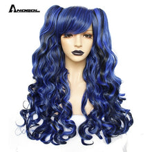 Load image into Gallery viewer, Long Body Wave Lolita high temperature fiber brown Pink Red