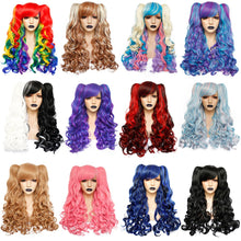 Load image into Gallery viewer, Long Body Wave Lolita high temperature fiber brown Pink Red