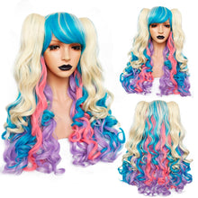 Load image into Gallery viewer, Long Body Wave Lolita high temperature fiber brown Pink Red