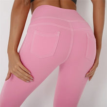 Load image into Gallery viewer, ATHVOTAR Pocket Push Up High Waist Fitness Women Leggings Gym Leggins