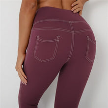 Load image into Gallery viewer, ATHVOTAR Pocket Push Up High Waist Fitness Women Leggings Gym Leggins