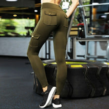 Load image into Gallery viewer, ATHVOTAR Pockets Fitness Women Leggings High Waist Gym Leggings Women