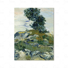 Load image into Gallery viewer, Abstract Watercolor Landscape Houses Village Canvas Painting Poster
