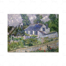 Load image into Gallery viewer, Abstract Watercolor Landscape Houses Village Canvas Painting Poster