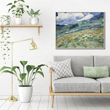Load image into Gallery viewer, Abstract Watercolor Landscape Houses Village Canvas Painting Poster