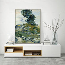 Load image into Gallery viewer, Abstract Watercolor Landscape Houses Village Canvas Painting Poster