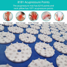 Load image into Gallery viewer, Acupressure Mat Sensi Massage Mat Pillow Set Kuznetsov's Applicator - Sophornlilly