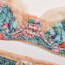 Load image into Gallery viewer, New Women's underwire gathering sexy bra set lace eyelash