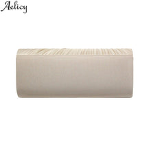 Load image into Gallery viewer, Aelicy Ruched Chains Evening Bags For Ladies Satin Celebrities Elegant