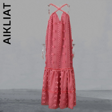 Load image into Gallery viewer, Sleeveless Hollow Out Halter Slim Elegant Dress