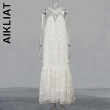 Load image into Gallery viewer, Sleeveless Hollow Out Halter Slim Elegant Dress