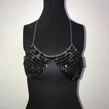 Load image into Gallery viewer, Women Sexy Handmade Scale Sequin Solid Bra High Quality
