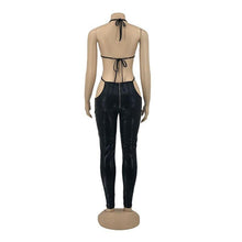 Load image into Gallery viewer, All Black Trendy Chic Sexy Romper Jumpsuits Womens Spaghetti Strap - Sophornlilly