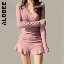 Load image into Gallery viewer, Knitted Sweater Dress