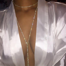 Load image into Gallery viewer, Amerikanische Mode Wilden Kristall Strass Bling Colliers Halskette - Sophornlilly
