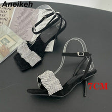 Load image into Gallery viewer, Summer Shoes NEW Sweet Stiletto Heels Flock - Sophornlilly