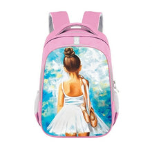 Load image into Gallery viewer, Angel Fairy Painting Print Backpack Girls Ballet Dancer School Bag