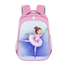 Load image into Gallery viewer, Angel Fairy Painting Print Backpack Girls Ballet Dancer School Bag