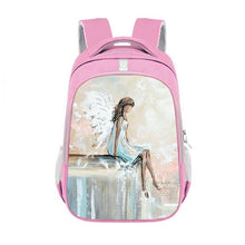 Load image into Gallery viewer, Angel Fairy Painting Print Backpack Girls Ballet Dancer School Bag