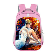 Load image into Gallery viewer, Angel Fairy Painting Print Backpack Girls Ballet Dancer School Bag