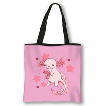 Load image into Gallery viewer, Animal Sea Otters Axolotl / Ferret Pattern Handbag Canvas