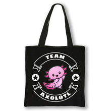 Load image into Gallery viewer, Animal Sea Otters Axolotl / Ferret Pattern Handbag Canvas