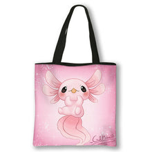 Load image into Gallery viewer, Animal Sea Otters Axolotl / Ferret Pattern Handbag Canvas