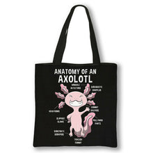 Load image into Gallery viewer, Animal Sea Otters Axolotl / Ferret Pattern Handbag Canvas