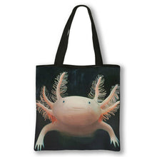 Load image into Gallery viewer, Animal Sea Otters Axolotl / Ferret Pattern Handbag Canvas