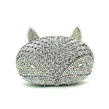 Load image into Gallery viewer, Animal bird design clutch women evening party bag diamonds fox shape
