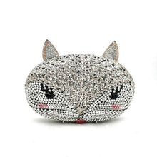 Load image into Gallery viewer, Animal bird design clutch women evening party bag diamonds fox shape