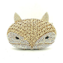 Load image into Gallery viewer, Animal bird design clutch women evening party bag diamonds fox shape