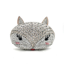 Load image into Gallery viewer, Animal bird design clutch women evening party bag diamonds fox shape
