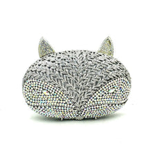 Load image into Gallery viewer, Animal bird design clutch women evening party bag diamonds fox shape